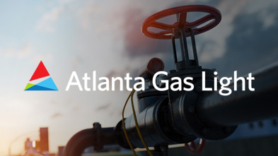 Atlanta Gas Light logo over outdoor meter
