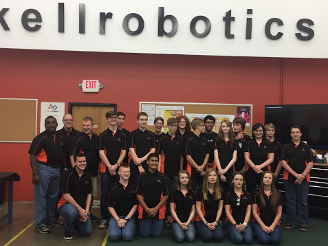 group photo of the robotics team
