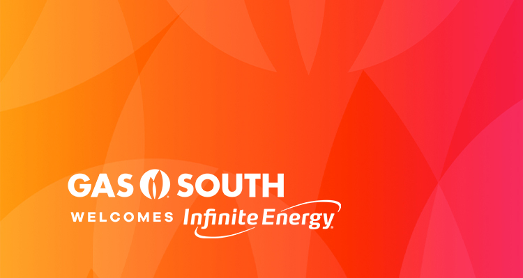 Gas South welcomes Infinite Energy gradient banner