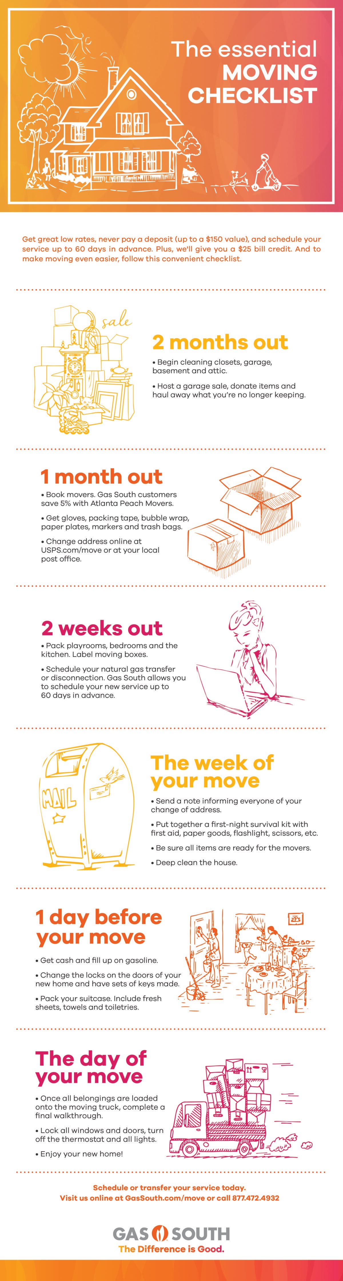 Easy Moving Checklist: Printable Checklist for Moving to a New House